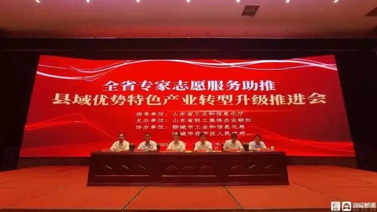 山东省专家志愿服务助推县域优势特色产业转型升级推进会在聊城召开